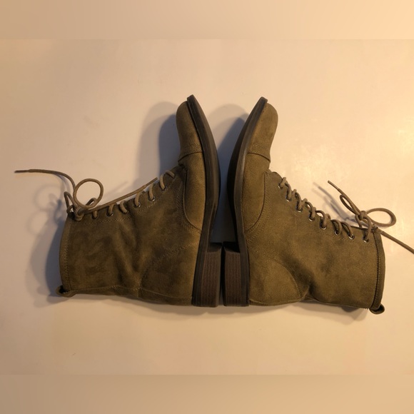 lace up fabric boots size 10 - Picture 6 of 11